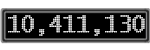 The GaugeControl contains 1 gauge with values: (10,410,489).
