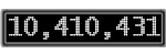 The GaugeControl contains 1 gauge with values: (10,410,319).