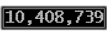 The GaugeControl contains 1 gauge with values: (10,408,260).