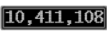 The GaugeControl contains 1 gauge with values: (10,410,477).