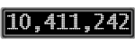 The GaugeControl contains 1 gauge with values: (10,410,889).