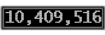 The GaugeControl contains 1 gauge with values: (10,409,000).