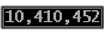 The GaugeControl contains 1 gauge with values: (10,410,318).