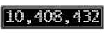 The GaugeControl contains 1 gauge with values: (10,408,291).