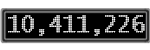 The GaugeControl contains 1 gauge with values: (10,410,893).