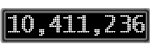 The GaugeControl contains 1 gauge with values: (10,410,889).