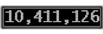 The GaugeControl contains 1 gauge with values: (10,410,562).