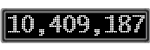 The GaugeControl contains 1 gauge with values: (10,408,289).