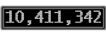 The GaugeControl contains 1 gauge with values: (10,410,889).
