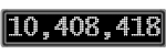 The GaugeControl contains 1 gauge with values: (10,408,276).