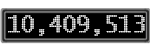 The GaugeControl contains 1 gauge with values: (10,409,001).