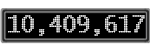 The GaugeControl contains 1 gauge with values: (10,409,050).