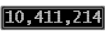 The GaugeControl contains 1 gauge with values: (10,410,889).