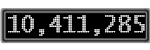 The GaugeControl contains 1 gauge with values: (10,410,878).