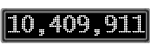 The GaugeControl contains 1 gauge with values: (10,409,787).