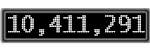 The GaugeControl contains 1 gauge with values: (10,410,889).