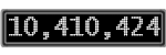 The GaugeControl contains 1 gauge with values: (10,410,318).