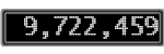 The GaugeControl contains 1 gauge with values: (9,722,121).