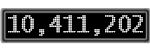 The GaugeControl contains 1 gauge with values: (10,410,899).