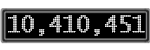The GaugeControl contains 1 gauge with values: (10,410,318).