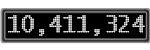 The GaugeControl contains 1 gauge with values: (10,410,866).