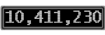The GaugeControl contains 1 gauge with values: (10,410,889).