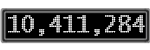 The GaugeControl contains 1 gauge with values: (10,410,872).