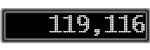 The GaugeControl contains 1 gauge with values: (119,116).